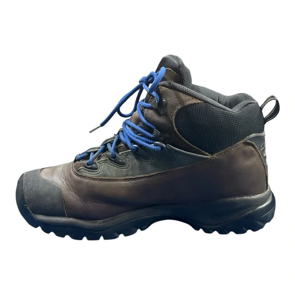 🥾 Merrell M2‎ Blast Hiking Boots 🔹 Brown/Blue Waterproof Sz 10.5